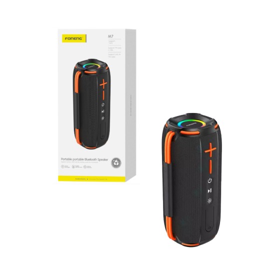 Coluna sem Fio Foneng M7 Deep Bass Preto